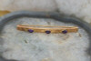 Vintage 14K Yellow Gold Amethyst Bar Pin, Circa 1920