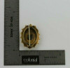 Victorian Yellow Gold Ruby Pearl Locket Pin Circa 1880