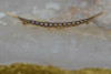 Vintage 14K Yellow Gold Pearl Crescent Moon Pin Circa 1930