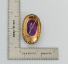 18K Yellow Gold Vintage Superb Large Synthetic Sapphire Brooch, Circa 1910