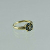 14K Yellow Gold 1 ct tw Sapphire and Diamond Ring Size 6.5 Circa 1990