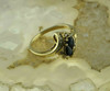 Vintage 14K Yellow Gold 1 ct tw Sapphire and Diamond Ring Size 6.25