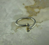 14K White & Yellow Gold Diamond Ring 1/4ct tw Adjustable Size 5-7 Circa 1990