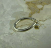 14K White & Yellow Gold Diamond Ring 1/4ct tw Adjustable Size 5-7 Circa 1990