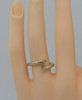 14K White & Yellow Gold Diamond Ring 1/4ct tw Adjustable Size 5-7 Circa 1990