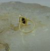 14K Yellow Gold Black Onyx Marquise Ring Size 6.5 Circa 1980