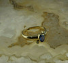 14K Yellow Gold 1ct tw Tanzanite and Diamond Ring Size 7 Circa 1980