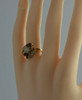 Vintage 14K Yellow Gold Ruby and Diamond Cluster Ring Size 8- Circa 1960