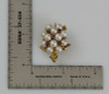 18K Yellow Gold "Turtle" Brooch/Pin with Rubies and Pearls