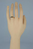 Eduardian Yellow Gold Antique Diamond and Emerald Ring Size 7.25
