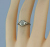 Vintage 14K White Gold Diamond Filigree Ring Size 4 Circa 1930