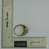 1930's 14K White & Yellow Gold Art Deco Filigree Diamond & Sapphire Ring Size 7