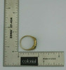 Vintage 9K Yellow Gold Emerald and Diamond Ring English Circa 1969 Size 6.75