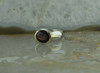 14K Yellow Gold and Sterling Silver Garnet Ring Size 7