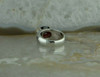 14K Yellow Gold and Sterling Silver Garnet Ring Size 7