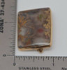 14K Yellow Gold Picture Landscape of Flowers Agate Pin , circa 1940