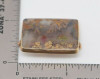 14K Yellow Gold Picture Landscape of Flowers Agate Pin , circa 1940