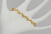 14K Yellow Gold Dolphin Links Bracelet, Modern Italian