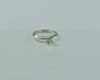 14K White Gold .78ct Old Mine Diamond Solitaire Ring H SI1 Size 4.25