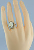 Antique 14K Yellow Gold Shell Cameo Ring Size 6.75 Circa 1920