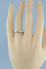 14K White Gold 1/4 ct Princess Diamond Solitaire Ring Size 8 Circa 1990