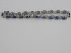 14K White Gold 10 ct Tanzanite and Diamond Bracelet 7.25" length Circa 1990