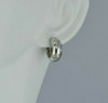 14K White Gold Diamond Earrings 1/2 ct tw H SI Hinged Clips Circa 1990