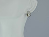 14K White Gold Diamond Earrings 1/2 ct tw H SI Hinged Clips Circa 1990