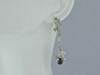 14K White Gold Sapphire and Diamond Ear Pendants,1.5ct tw Circa 1990