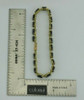 10K Yellow Gold 10 ct + Natural Sapphire Bracelet 7" length Circa 1980