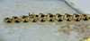 10K Yellow Gold 7ct Sapphire Bracelet 7" length Circa 1980