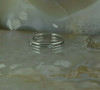 18K White Gold Chimento Diamond Ring Size 6.25 Circa 2000