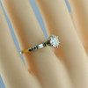 18K Yellow Gold Diamond Engagement Ring 1.02 carat Center Size 5.75 Circa 1990