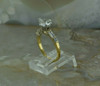 18K Yellow Gold Diamond Engagement Ring 1.02 carat Center Size 5.75 Circa 1990