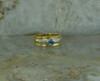 18K Yellow Gold "Le Vian" Tanzanite and Diamond Ring Size 6 Circa 1990