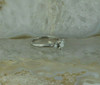 Elegant 18K White Gold Diamond Engagement Ring Size 6 Circa 1970