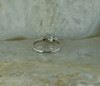 Elegant 18K White Gold Diamond Engagement Ring Size 6 Circa 1970