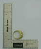 Vintage Unusual 18K Yellow Gold Diamond Ring Size 5.75 Circa 1960
