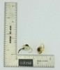 14K Yellow Gold Amethyst Cabochon Earrings French Clips Signed Carla