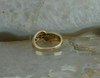 14K Yellow Gold Champagne Diamond Ring Size 6.75 Circa 1990