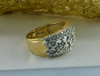 14K Yellow Gold 1ct Diamond Parquet Ring Size 5.25