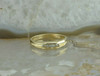 14K YG 1/3 ct Diamond Ring 5 Round Diamonds Channel Set Size 12 Circa 1960