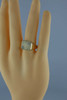 Vintage 14K Yellow Gold Diamond Signet Ring Size 11 Circa 1960