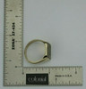 Vintage 14K Yellow Gold Diamond Signet Ring Size 11 Circa 1960