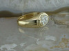 Vintage 14K Yellow Gold 1 ct Diamond Men's Ring Size 13 Circa 1960