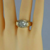 Vintage 14K Yellow Gold 1 ct Diamond Men's Ring Size 13 Circa 1960