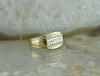 14K Yellow Gold 3/4 ct tw Diamond Ring H SI Size 7.25 Circa 1970