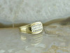 14K Yellow Gold 3/4 ct tw Diamond Ring H SI Size 7.25 Circa 1970