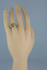 14K Yellow Gold 3/4 ct tw Diamond Ring H SI Size 7.25 Circa 1970