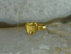 Vintage 14K Yellow Gold Art Nouveau Style Ring Chinese Origin Size 7 Circa 1960